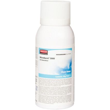 Air Freshener Refill for Microburst 3000, Clean Sense, 75ml, 3000 Sprays