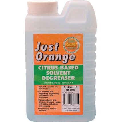 Just Orange, Degreaser, Bottle, 1ltr