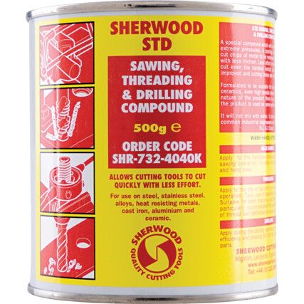 STD Tap & Drill, Tapping/Drilling Compound, Tin, 500g