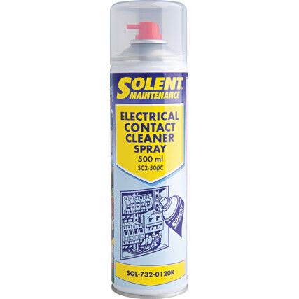 SC2-500C,  Electrical Contact Cleaner, Solvent Based, Aerosol, 500ml