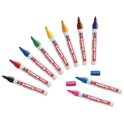 Paint Marker, Bullet, Assorted, Pack Of 10