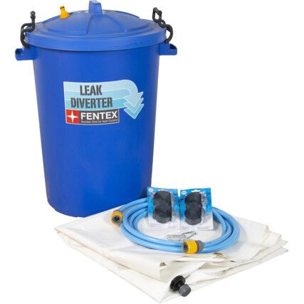 Leak Diverter Kit, White/Blue, 100 x 100cm