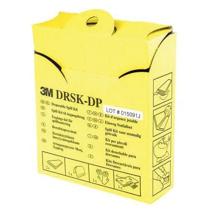 Chemical Spill Kit, 1.5L Absorbent Capacity Per Kit, Box