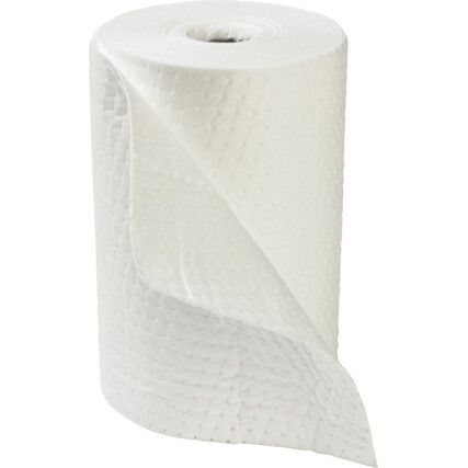 Oil Absorbent Roll, 80L Roll Absorbent Capacity, 50cm x 40m, Single Roll