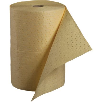 Chemical Absorbent Roll, 120L Roll Absorbent Capacity, 50cm x 40m, Single Roll