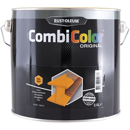 7348 CombiColor® Safety Yellow Metal Paint - 2.5ltr