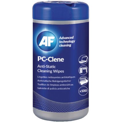 PCC100 PC-Clene Wipes Tub of 100