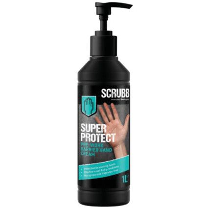 SUPER PROTECT BARRIER CREAM 1L BOTTLE WITH PUMP TOP