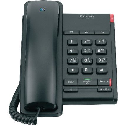 40206 CONVERSE 2100 CORDED PHONE BLK