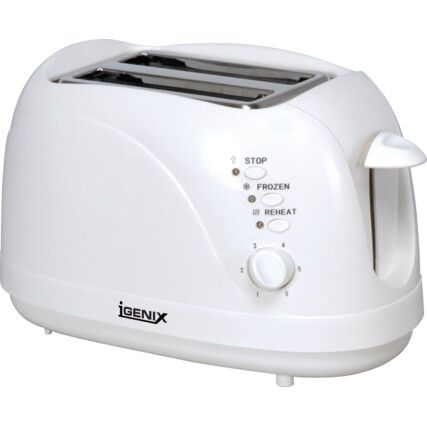 IG3001 White 2 Slice Toaster