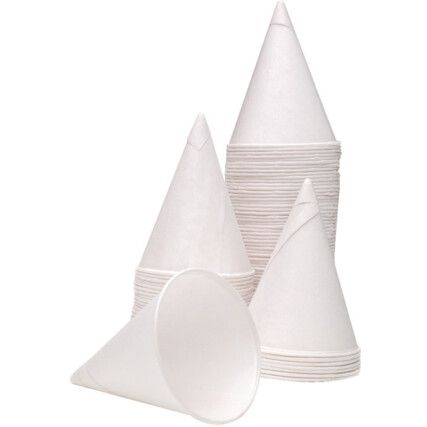 GEPACOW5000 DRINKING CONE CUP WHITE 4oz WHT (PK-5000)
