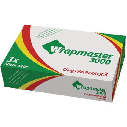 31C80 3000 Clingfilm Pack of 3 300mmx300M