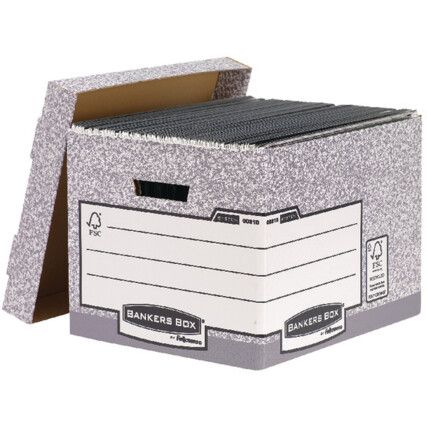 00810-FF Bankers Box System Storage Grey Pack of 10