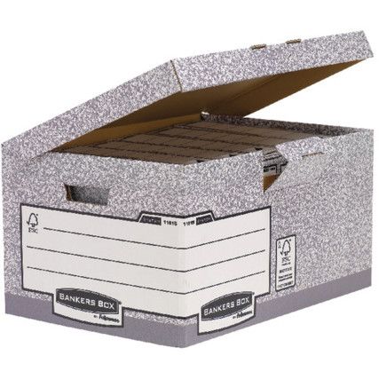 1181501 Bankers Box System Fliptop Storage Box Pack of 10