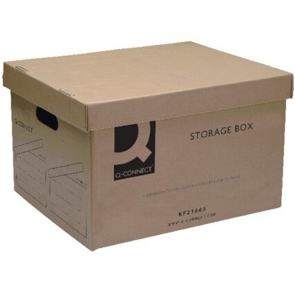 KF21665 BROWN STORAGE BOX 335x400x250mm (PK-10)