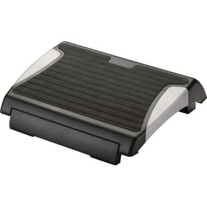 KF20076 FOOT REST WITH RUBBER BLK/SILVER