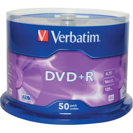 DVD+R 4.7GB 120MIN 16X SPINDLE (PK-50)
