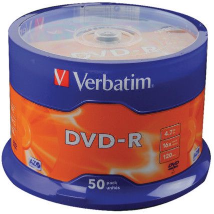 43548 DVD-R 16X Pack of 50
