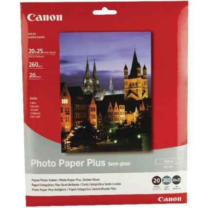 Photo Paper Plus 8"x10" Pack of 20 1686B018 SG-201