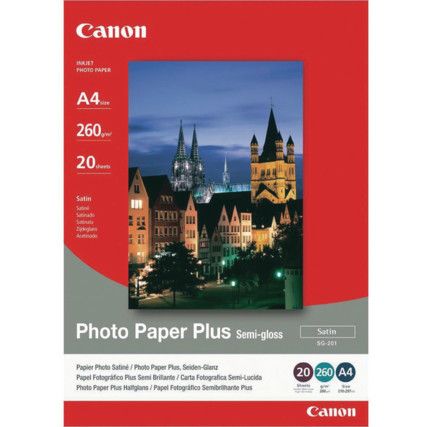 Photo Paper Plus A4 Pack of 20 1686B021 SG-201