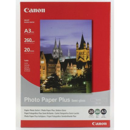 Photo Paper Plus A3 Pack of 20 1686B026 SG-201