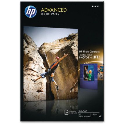 Advanced Photo Paper Glossy A3 Pack of 20 Q8697A