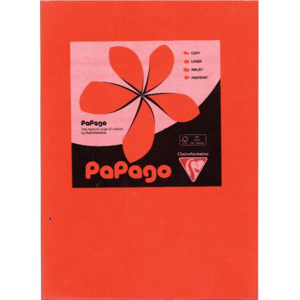 Card Bright Orange A4 160gsm Pack of 250