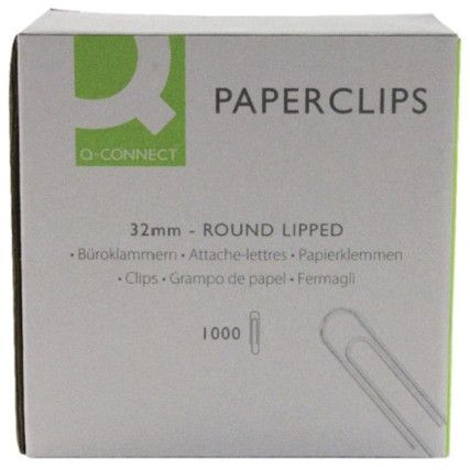 LIPPED PAPERCLIPS (PK-1000) 32mm