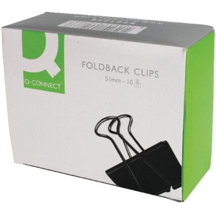 FOLDBACK CLIP 51mm  Pack 10 KF01286