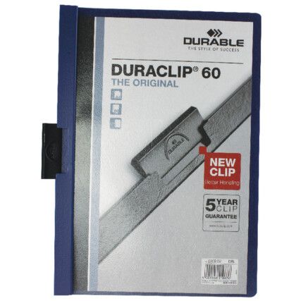 Duraclip File A4 6mm Dark Blue Pack of 25 2209/07