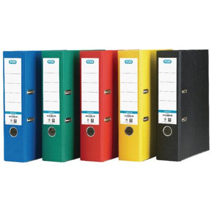 100025220 Paper On Board Lever Arch Files A4 Assorted Pack of 10