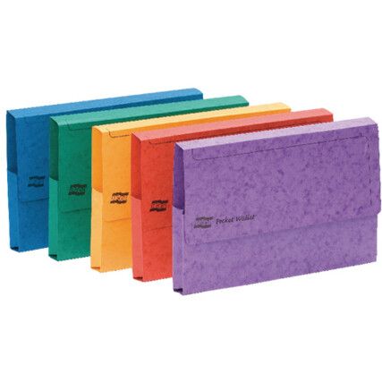 Document Wallets A3 32mm Assorted Pack of 25 4780