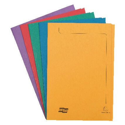 4820 Foolscap Square Cut Folder, Assorted, Pack of 50