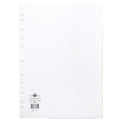 Subject Divider A4 Extra Wide Punched 77801