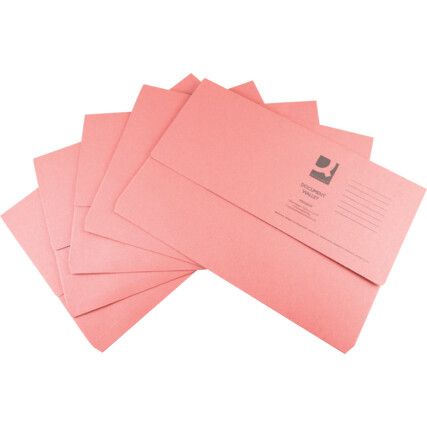 Document Wallets Foolscap Assorted Pack of 50
