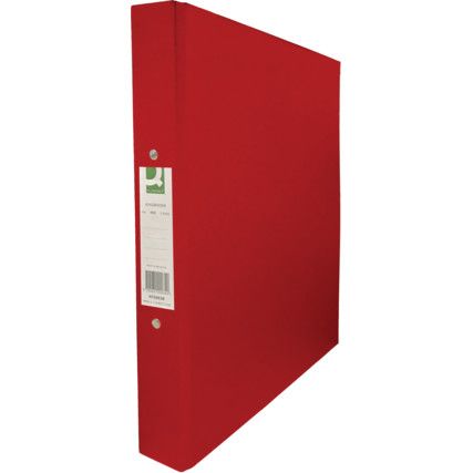 Q CONNECT RING BINDERS A4 P/B 2-RING RED (10)