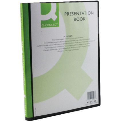 KF01265 PRESENTATION BOOK 20-POCKET BLK