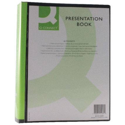 KF01269 PRESENTATION BOOK 60-POCKET BLK