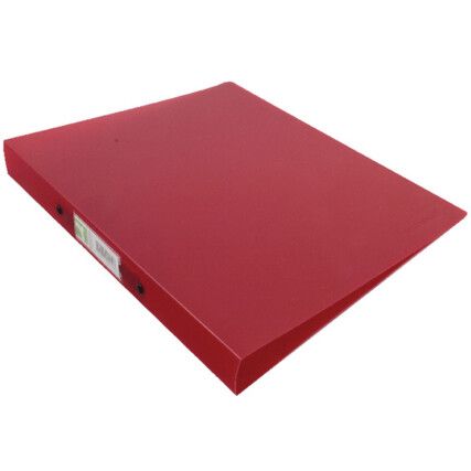 KF02482 RINGBINDER FROSTED RED