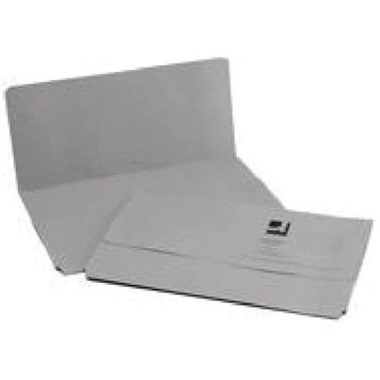 Document Wallets Foolscap Grey Pack of 50 KF23013