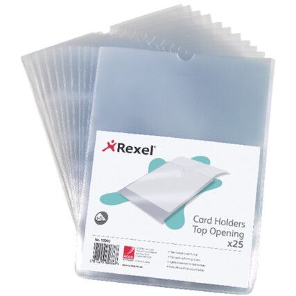 Nyrex Cardholder A5 Top Opening Clear Pack of 25  12093