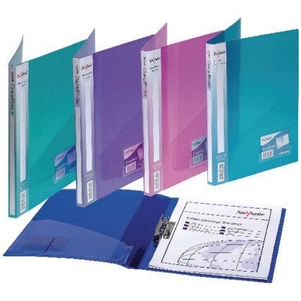 ClampBinder A4 Electra Assorted 12790 Pack of 10