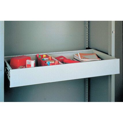 BISLEY GREY 4" ROLLOUT DRAWER FOR TAMBOUR UNITS