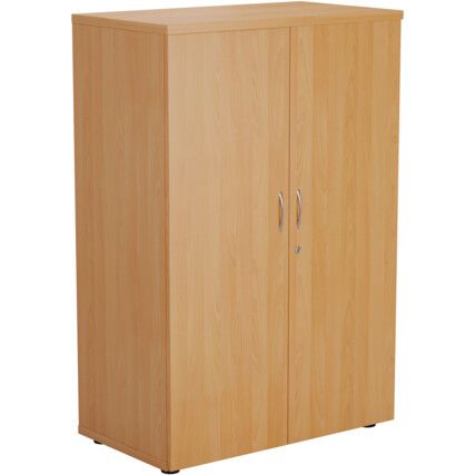 Wooden Cupboard, Beech, 3 Shelves, 1200mm High