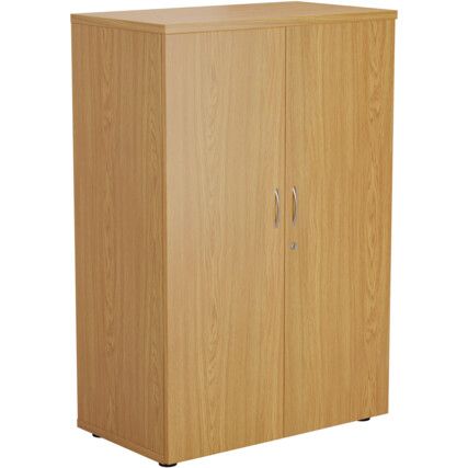 Wooden Cupboard, Oak, 3 Shelves, 1200mm High