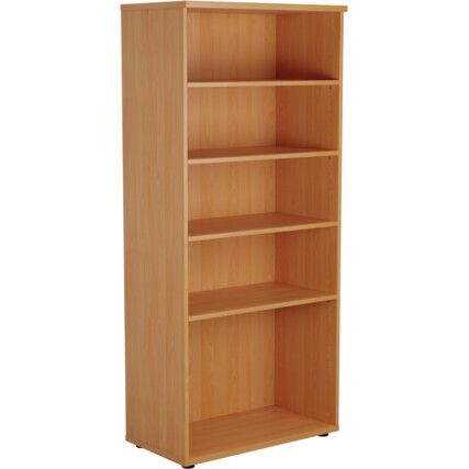 Bookcase, Beech, 4 Shelves, 1800mm Height