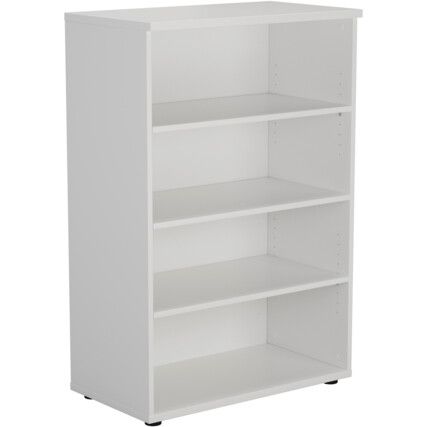 Bookcase, White, 3 Shelves, 1200mm Height