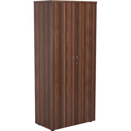 Wooden Cupboard, Dark Walnut, 3 Shelves, 1800mm High