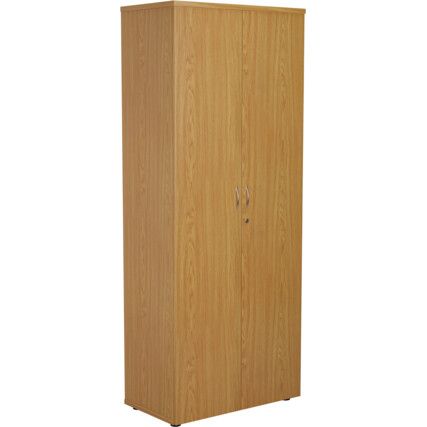 Wooden Cupboard, Oak, 4 Shelves, 2000mm High