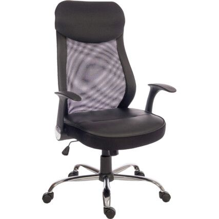 Curve Executive Mesh Backed Chair Black